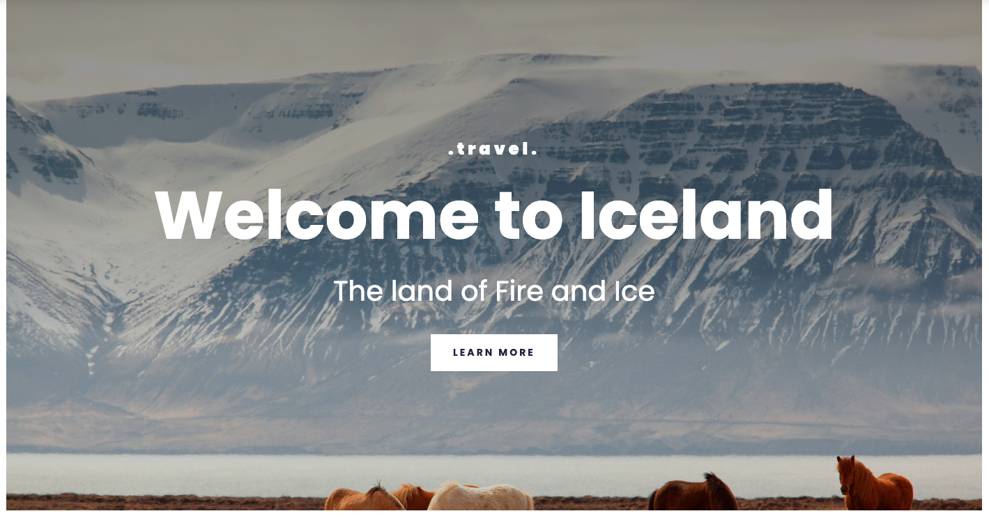 iceland landing page image